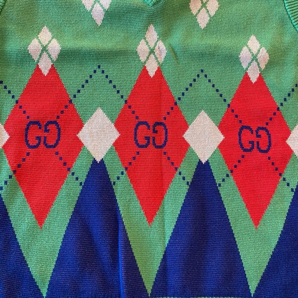 Gucci Agyle Knit Sweater Vest - Picture 12 of 16